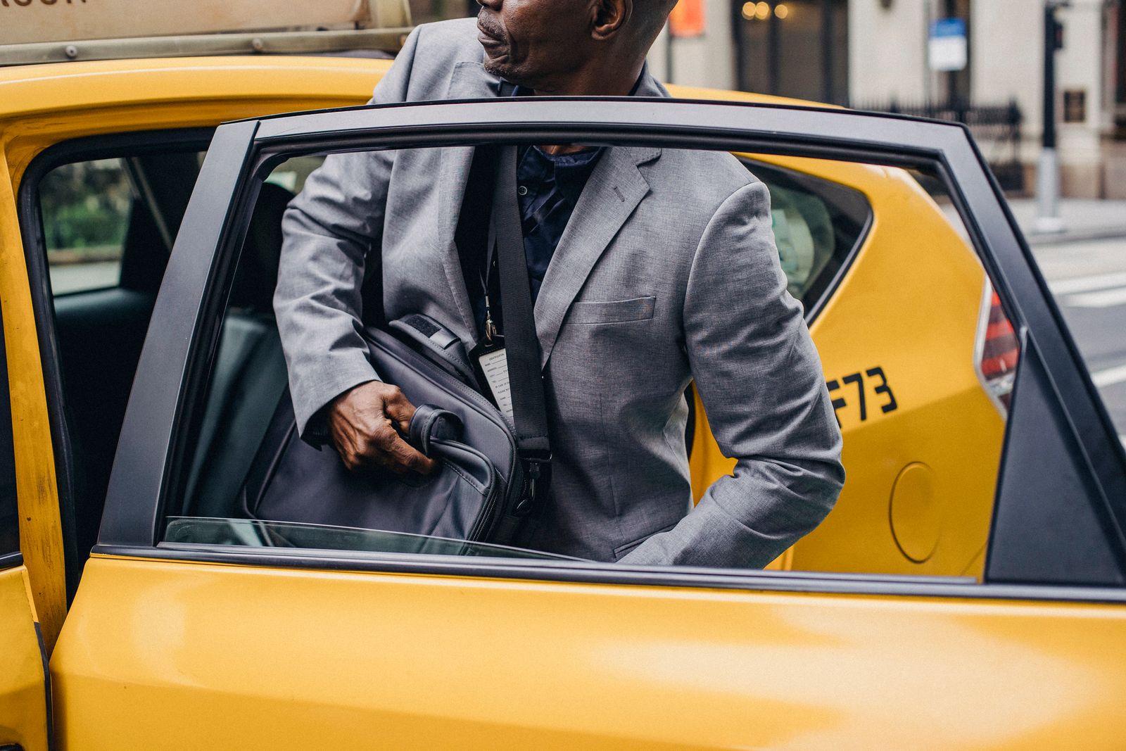 Passager et taxi