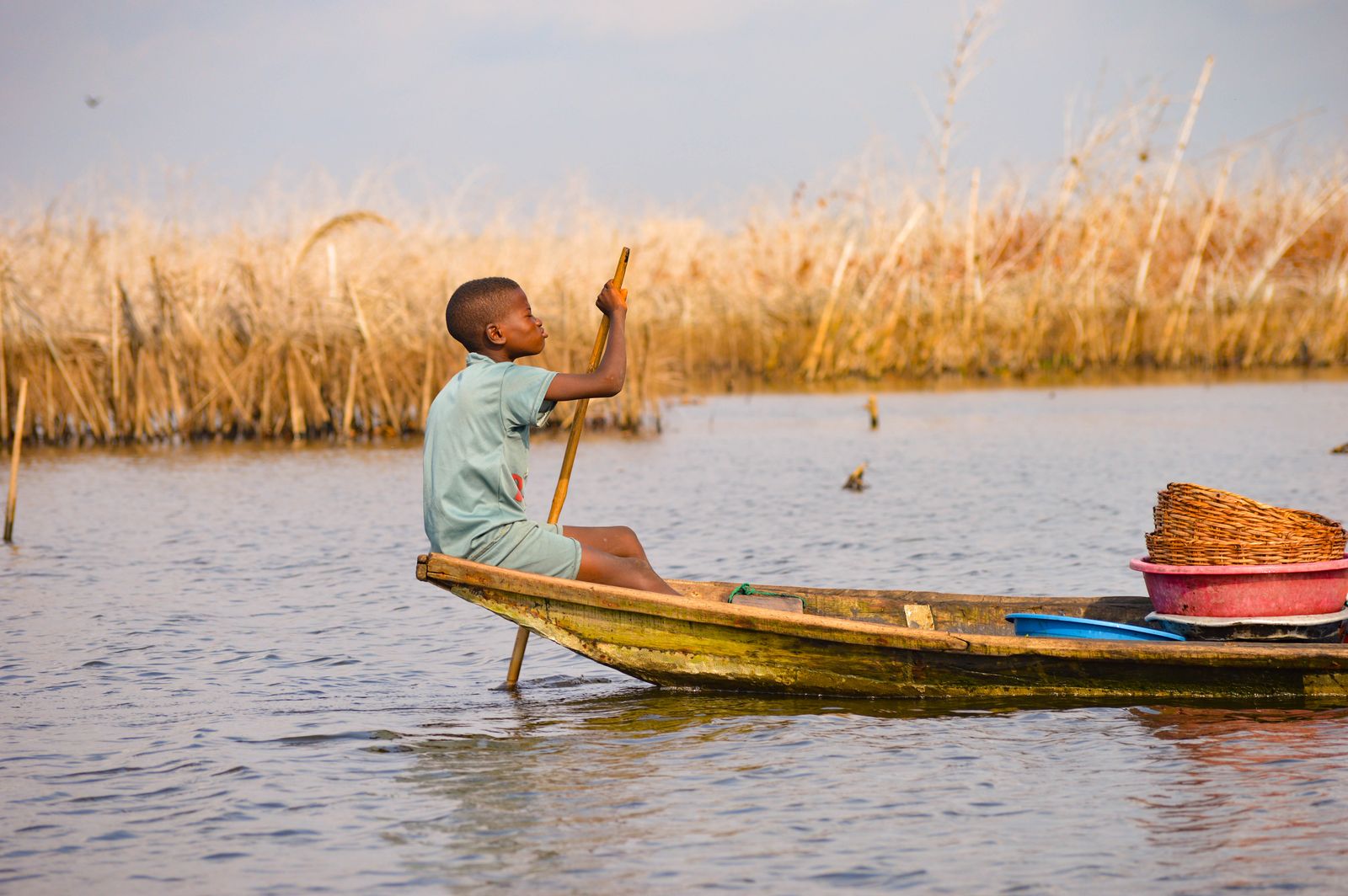 Pirogue &agrave; Ganvi&eacute;, B&eacute;nin